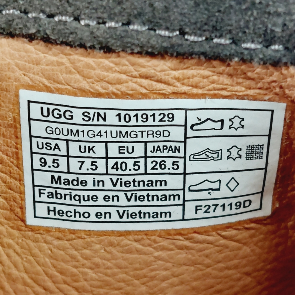 UGG Australia Reid Suede Leather Brown Winter Flat Moccasin Ankle Boots A984 - Picture 8 of 11